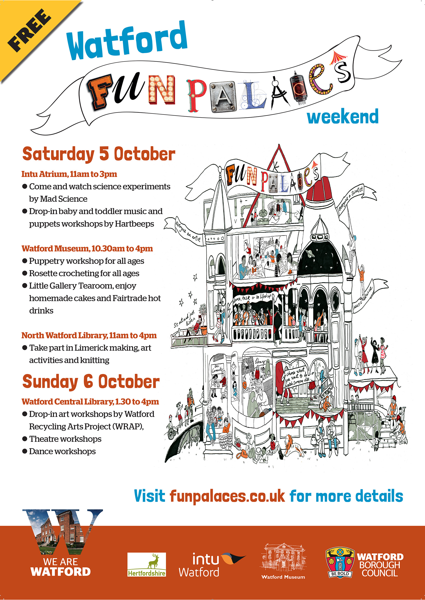 Fun Palaces Watford Weekend Fun Palace Fun Palaces